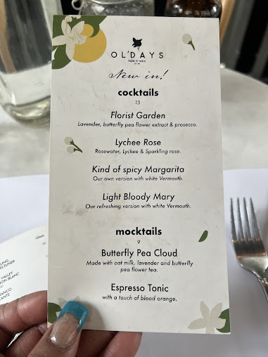 Menu Oldays Farm To Table Nomad - 5