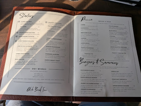 Menu Olde Brook Inn - 1