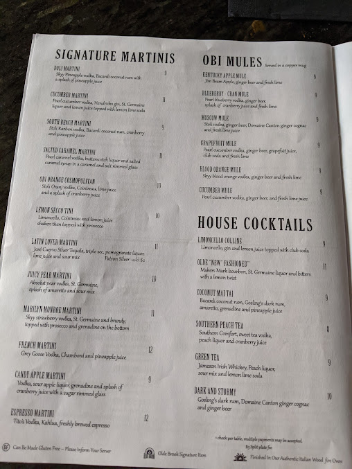 Menu Olde Brook Inn - 3