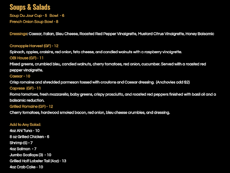 Menu Olde Brook Inn - 8