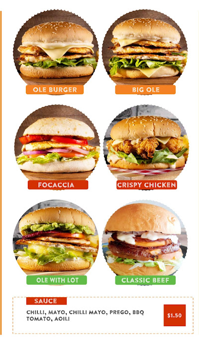 Menu Ole Burgers Matraville - 5