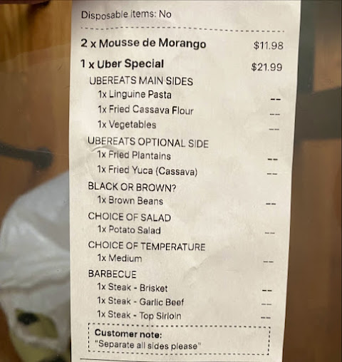Menu Oliveira's Steak Bar & Grill - 0