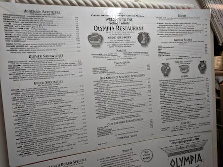 Menu Olympia Restaurant - 0