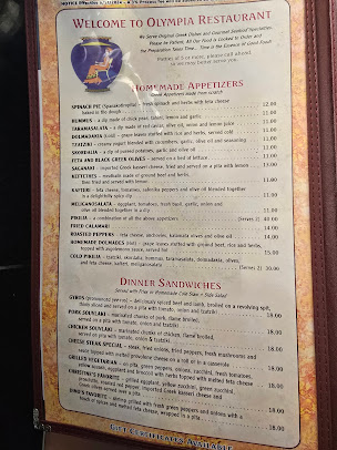 Menu Olympia Restaurant - 8