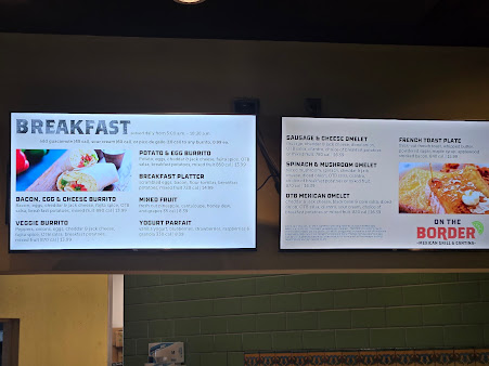 Menu On The Border Mexican Grill Cantina Desoto - 1