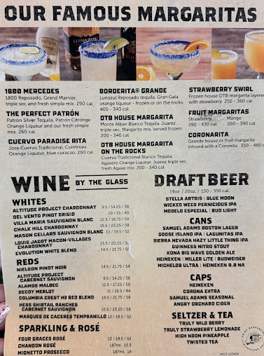 Menu On The Border Mexican Grill Cantina Desoto - 6