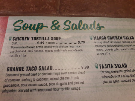 Menu On The Border Mexican Grill Cantina Paramus - 9