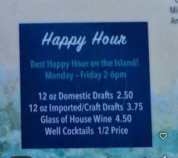 Menu On The Edge Bar Grill - 1
