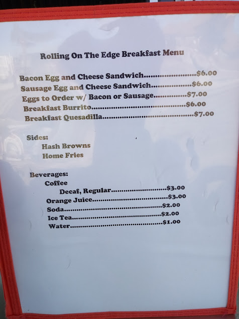 Menu On The Edge Bar Grill - 3
