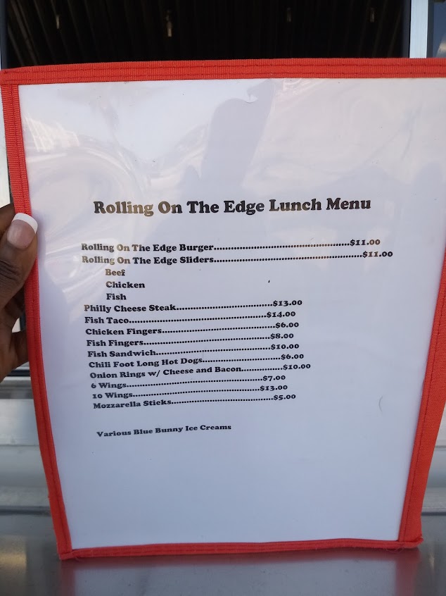 Menu On The Edge Bar Grill - 5