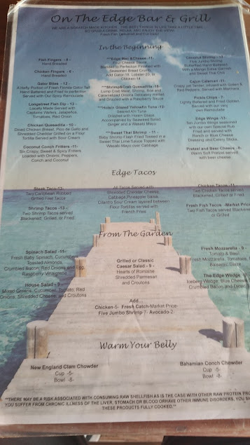 Menu On The Edge Bar Grill - 7