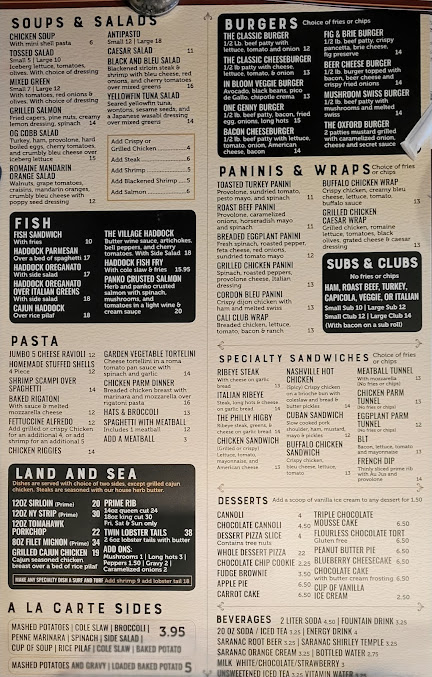 Menu One Genny - 0