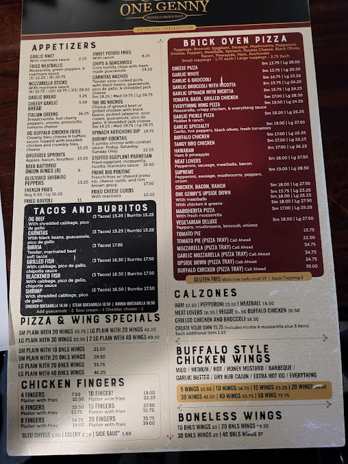 Menu One Genny - 6