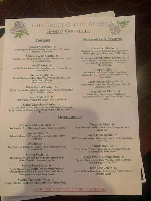 Menu One Genny - 9