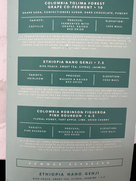 Menu Onyx Coffee Lab Rogers Hq - 2