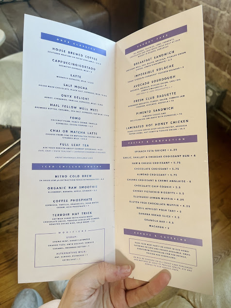 Menu Onyx Coffee Lab Rogers Hq - 3