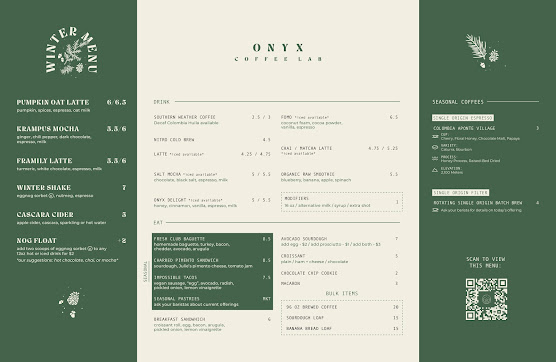 Menu Onyx Coffee Lab Rogers Hq - 4