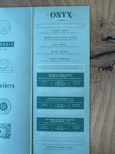 Menu Onyx Coffee Lab Rogers Hq - 7