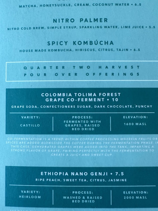 Menu Onyx Coffee Lab Rogers Hq - 8