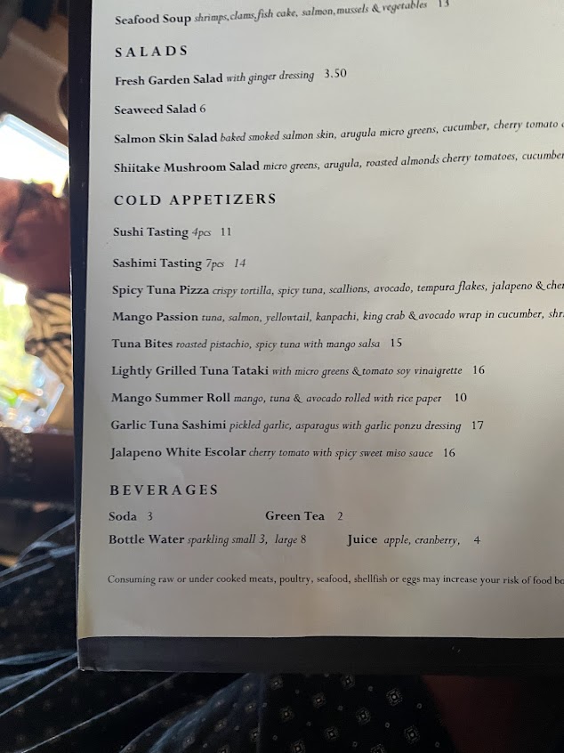 Menu Ooka Sushi Hibachi Steak House - 7