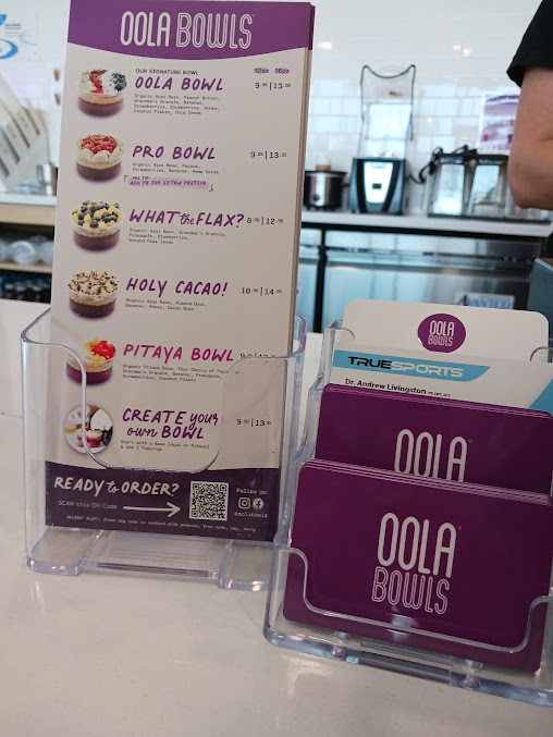 Menu Oola Bowls Fruitville Pike - 2