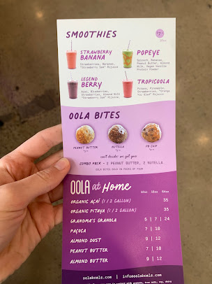 Menu Oola Bowls Fruitville Pike - 3