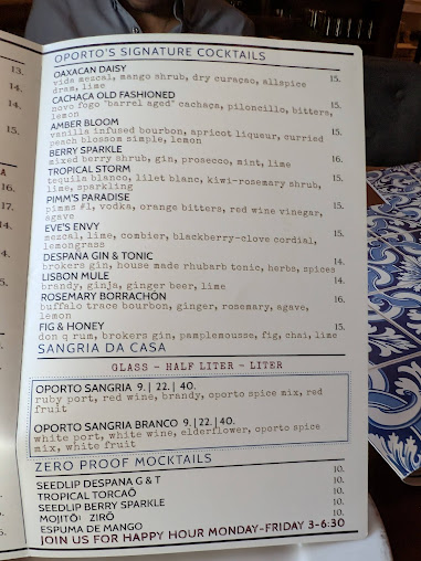 Menu Oporto Fooding House & Wine - 3
