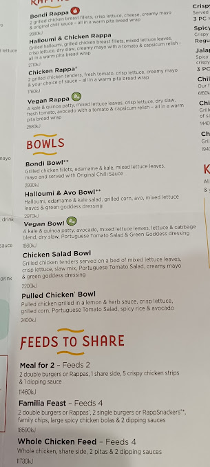 Menu Oporto Ulladulla - 2