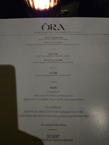 Menu Ora Restaurant - 0