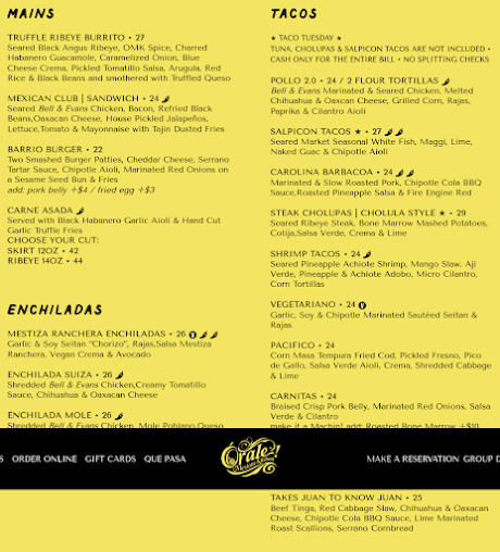 Menu Orale Mexican Kitchen - Restaurants Jersey City - 4