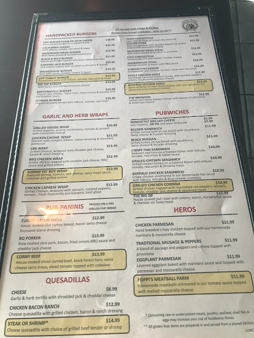 Menu Original Pocono Pub And Grill - 6