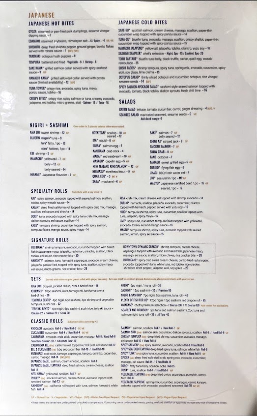 Menu Osha Thai Kitchen And Sushi - 0