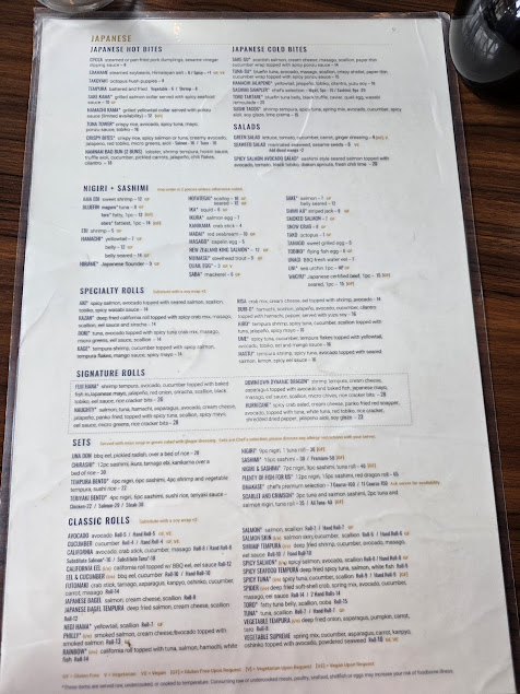 Menu Osha Thai Kitchen And Sushi - 1