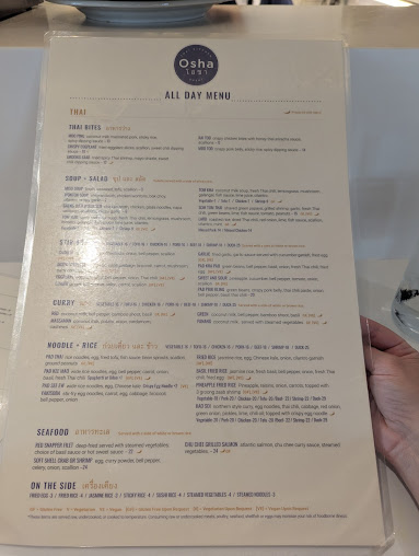 Menu Osha Thai Kitchen And Sushi - 7