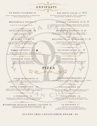 Menu Osteria Barocca - 1