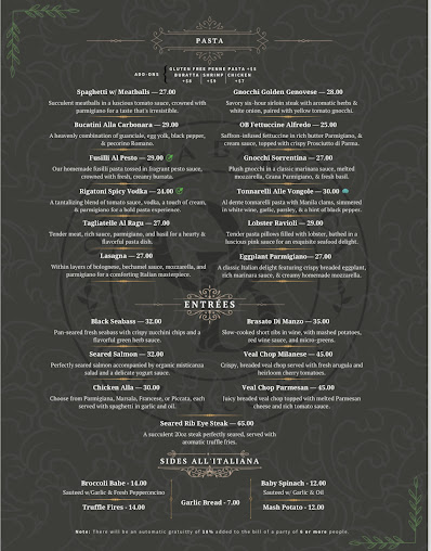 Menu Osteria Barocca - 8