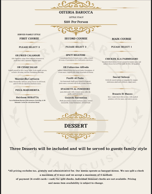 Menu Osteria Barocca - 13
