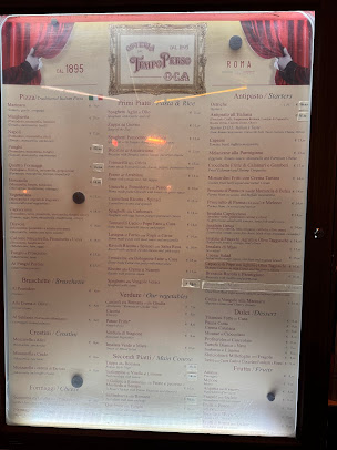 Menu Osteria Del Tempo Perso - 0