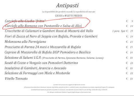 Menu Osteria Del Tempo Perso - 6