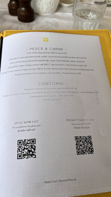 Menu Otto Ristorante - 0