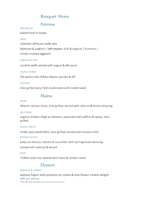 Menu Ottoman Cuisine - 1