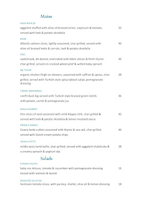 Menu Ottoman Cuisine - 3