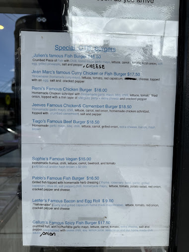 Menu Out Of The Blue Clovelly - 0