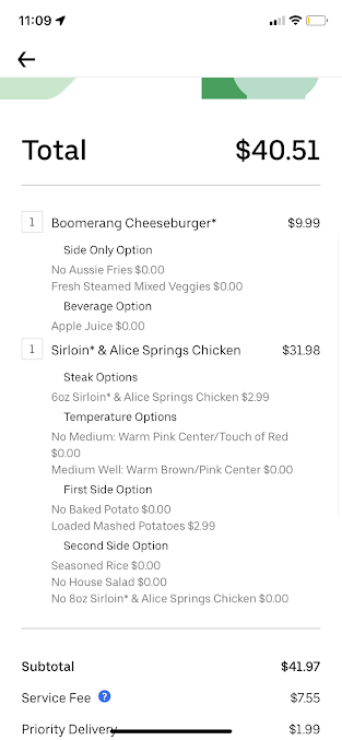 Menu Outback Steakhouse - 3