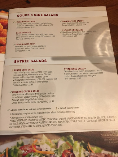 Menu Outback Steakhouse - 6