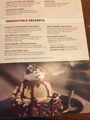 Menu Outback Steakhouse - 7