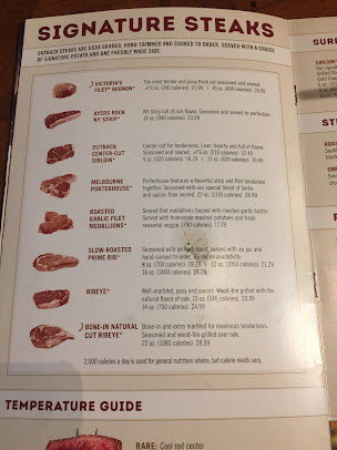 Menu Outback Steakhouse - 8