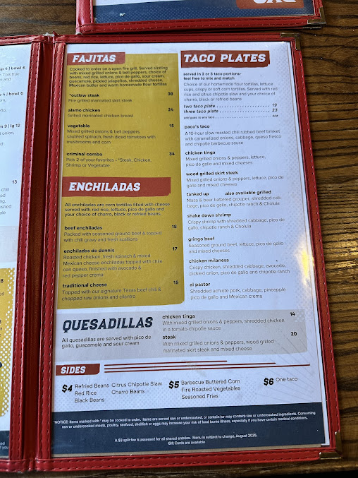 Menu Paco's Tacos & Tequila - 0