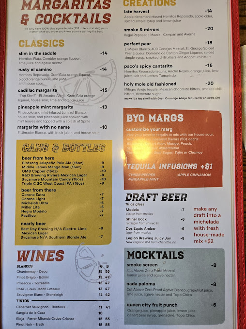 Menu Paco's Tacos & Tequila - 4