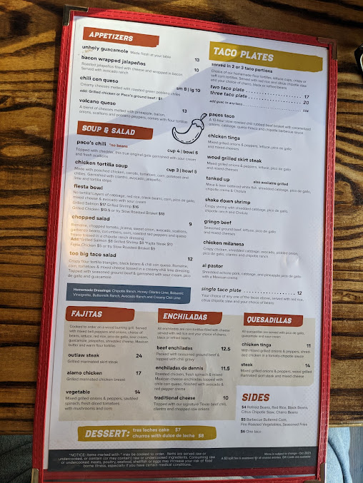 Menu Paco's Tacos & Tequila - 5
